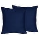 preview thumbnail 1 of 2, Sweet Jojo Designs Navy Blue Decorative Accent Throw Pillow (Set of 2)