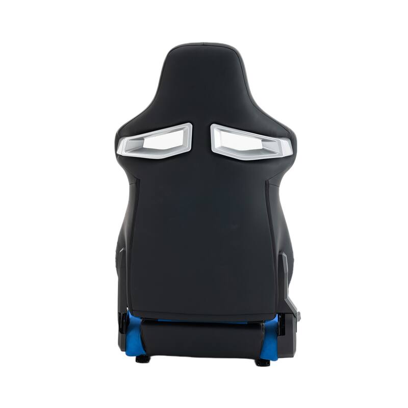 Universal PVC Bucket Style Reclinable Sport PU Leather Simulator Racing Seat with Adjustable Lock Slide