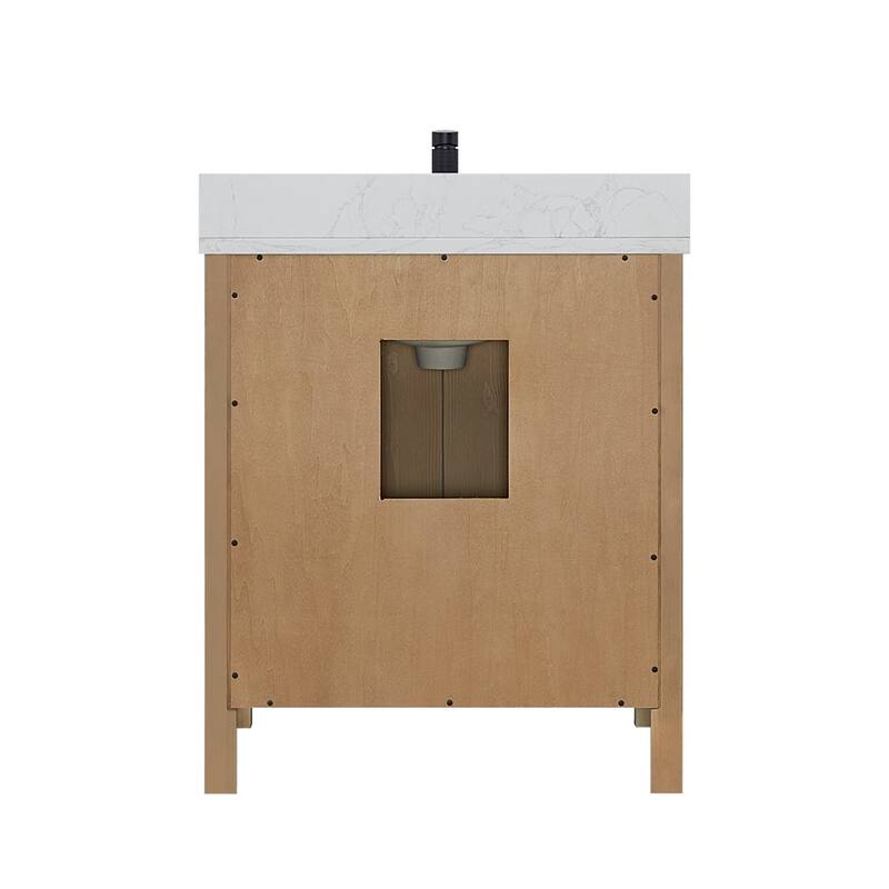 Shannon Bath Vanity with Composite Stone Countertop and Mirror
