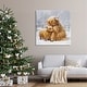 preview thumbnail 14 of 12, Stupell Cattle Calf Snowy Farm Landscape Canvas Wall Art by Pip Wilson