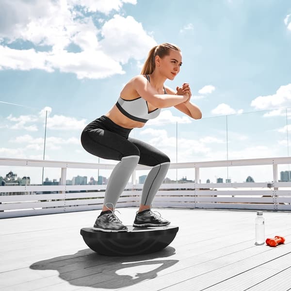 Half Balance Ball Exercise Trainer Half Yoga Ball Trainer with Pump