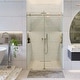 preview thumbnail 9 of 12, Fine Fixtures Frameless Clear Sliding Shower Door With Tempered Glass - Shower Bathroom Door