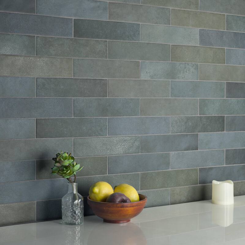 Merola Tile Heritage Indigo 2-3/8" x 9-5/8" Porcelain Floor and Wall Tile