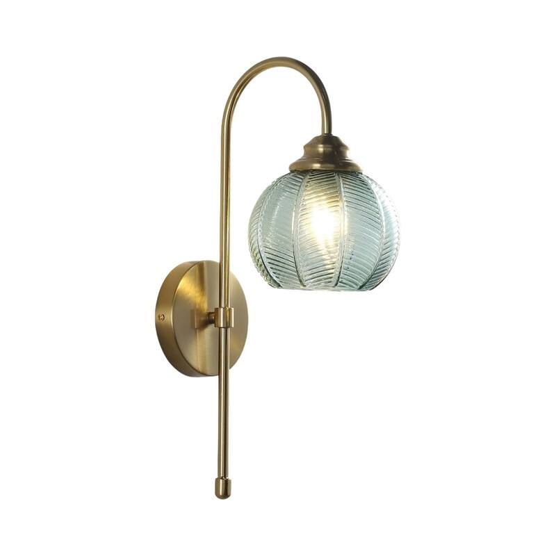 1 Light wall sconces green wall lighting glass, metal wall light fixture