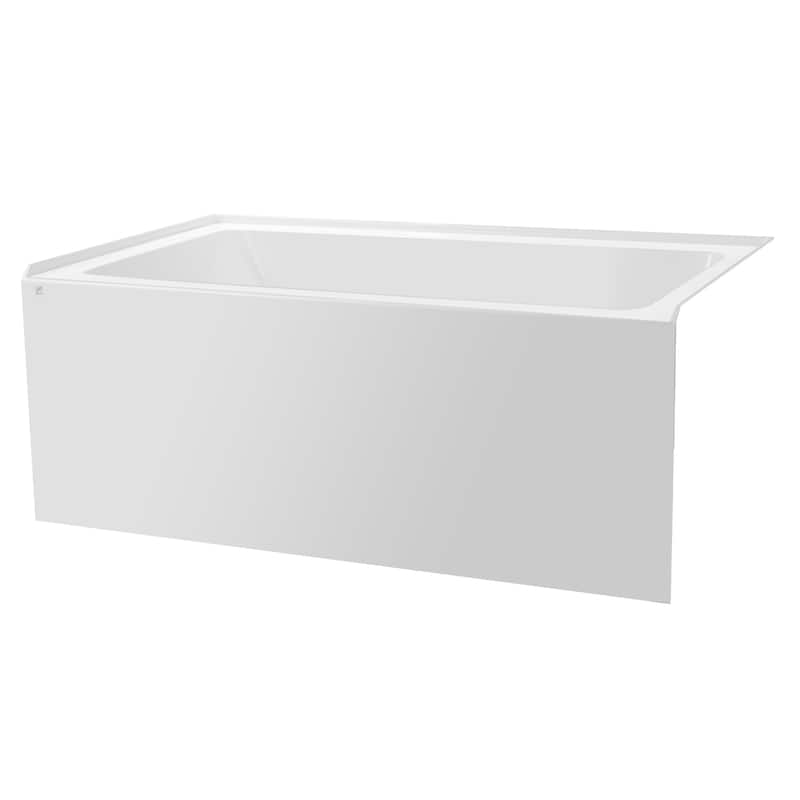 Vanity Art Alcove Soaking Acrylic Bathtub