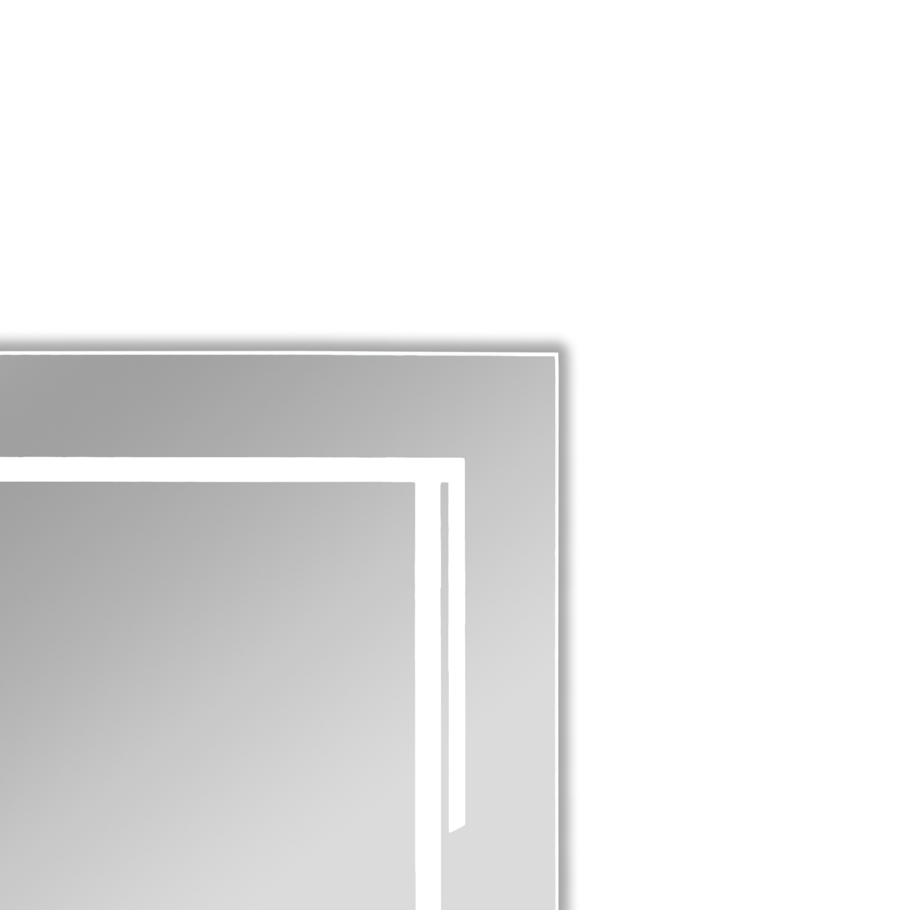Frameless Back Lit LED Mirror - Silver - Bed Bath & Beyond