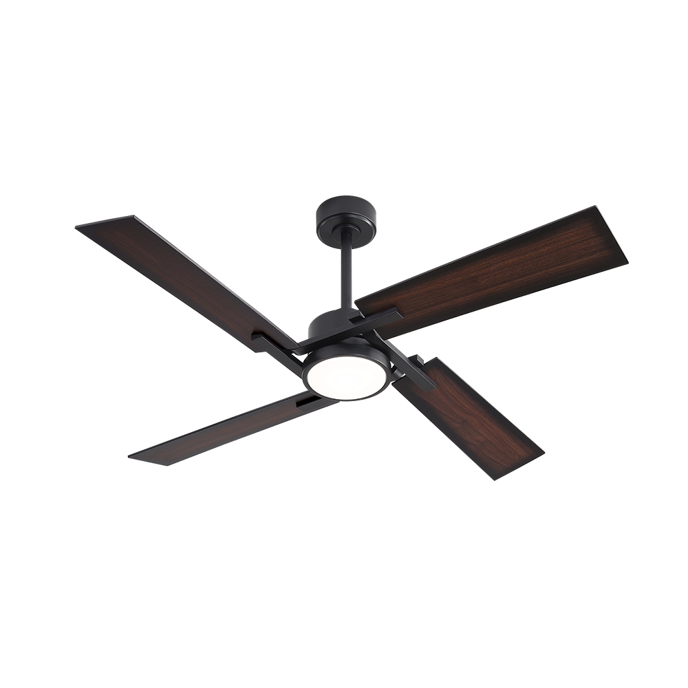 MLiAN 56 In./ 72 In. 4 Plywood Blades Indoor LED Light Ceiling Fan with Remote...