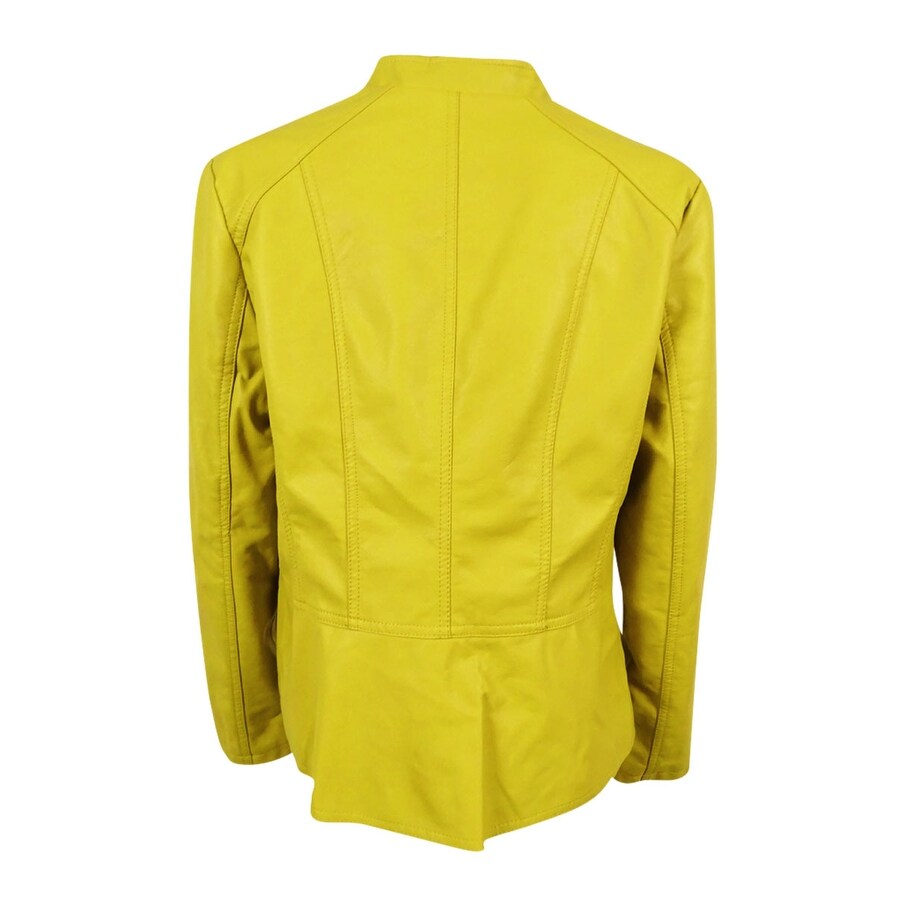 alfani faux leather jacket