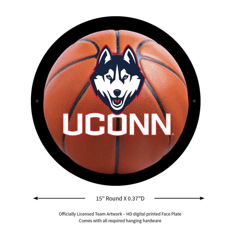 UConn Basketball Round 15 in. LED Lighted Sign
