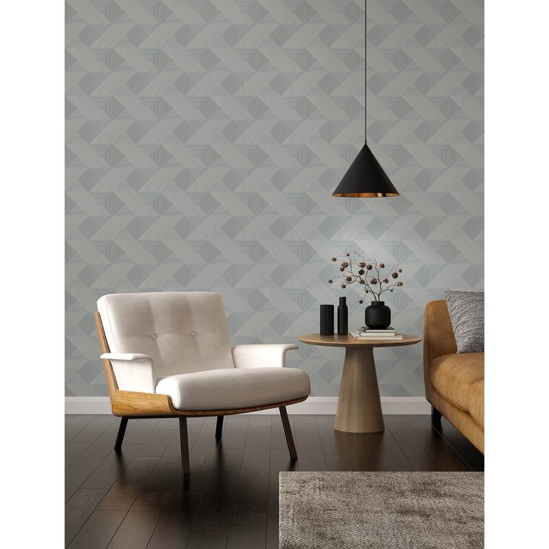 A-Street Prints Presley Light Blue Tessellation Wallpaper