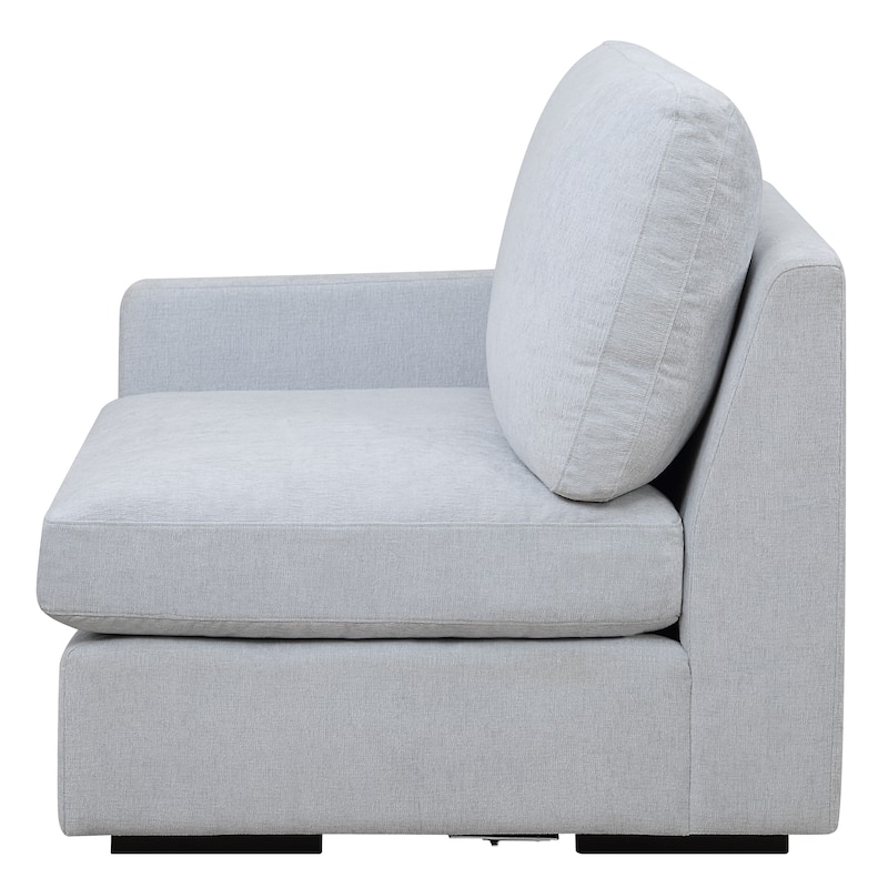 Uttermost Refuge Cloud Blue Left Arm Facing Sofa - 30"Hx 43.25"Wx 37.5 "D
