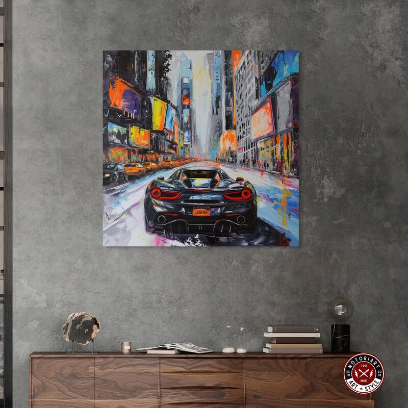 Notoriart Blast The Speakers Gallery Wrapped Car 1 Piece Canvas Wall Art