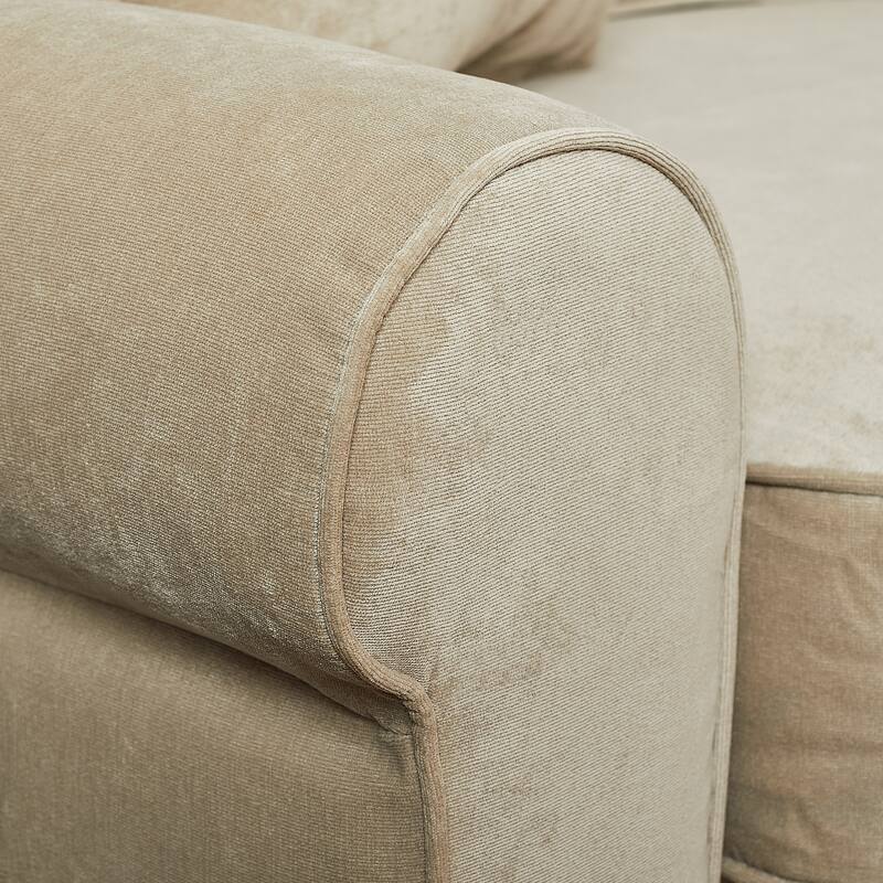 Serta Copenhagen 61" Loveseat for Two People, Pillowed Back Cushions and Rounded Arms, Durable Modern Upholstered Fabric
