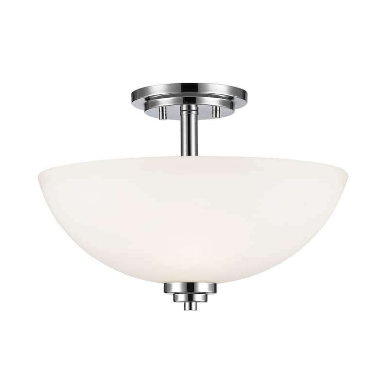Bellevue ZCF11603 Pauline 3 Light 16" Wide Semi-Flush Ceiling Fixture - Chrome