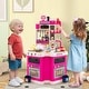 preview thumbnail 12 of 17, Costway Kids Kitchen Playset with Sounds Lights Steam Play Sink 113 - See Details