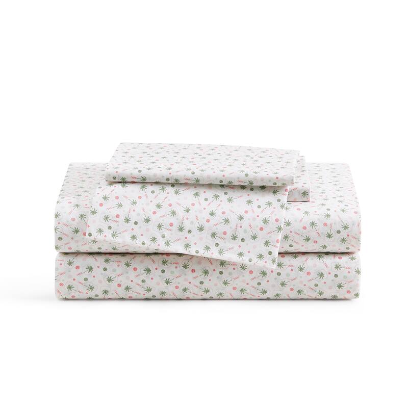 Tommy Bahama Cotton Printed Sheet Sets and Pillowcase Pairs - King - Pickleball Palm