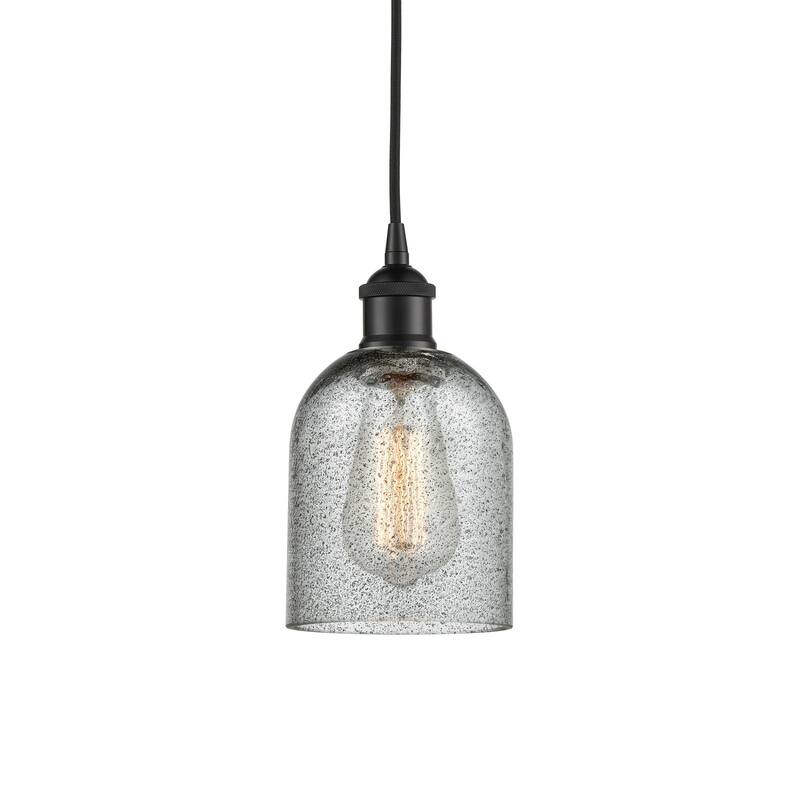 Innovations Lighting 616-1P-10-5 Caledonia Pendant Caledonia 5" Wide - Matte Black / Charcoal