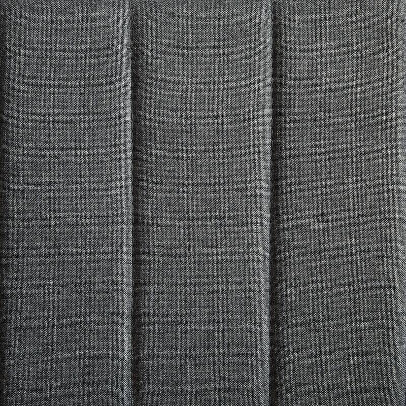 Grey Metal Daybed with Trundle, Twin Size, Space-Saving Design