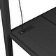 preview thumbnail 14 of 14, Full Size Metal Loft Bed with L-shaped Desk, LED, and Wardrobe