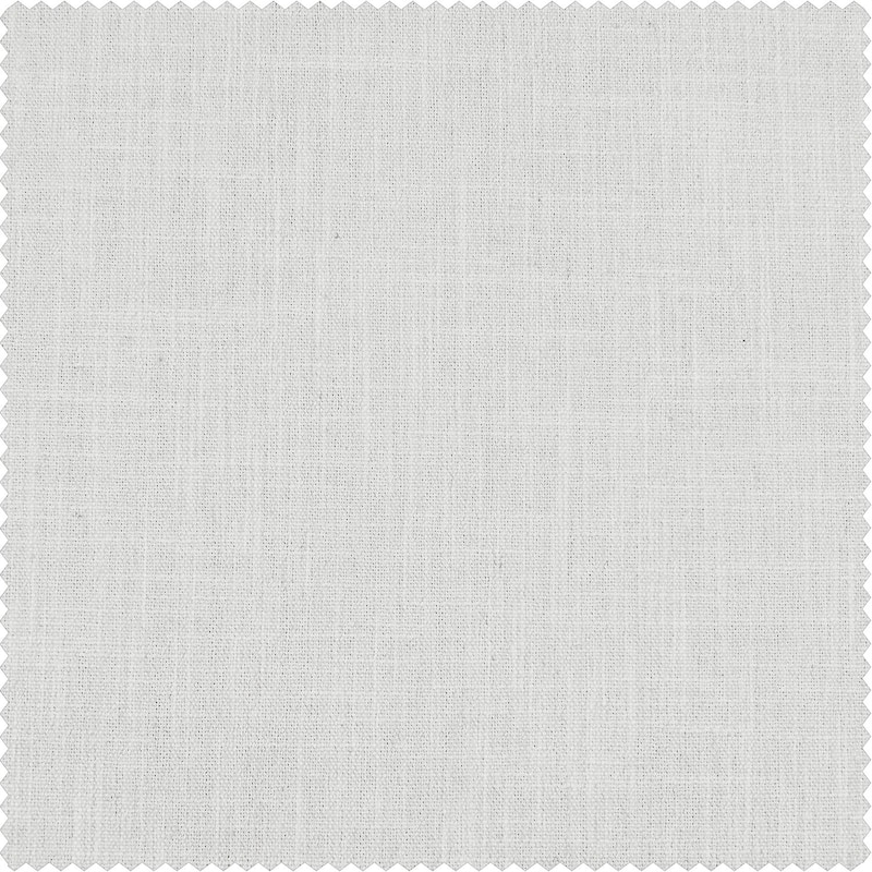 Exclusive Fabrics Basic Faux Linen Curtain Pair - 2 Panels - Light Filtering Window Curtains