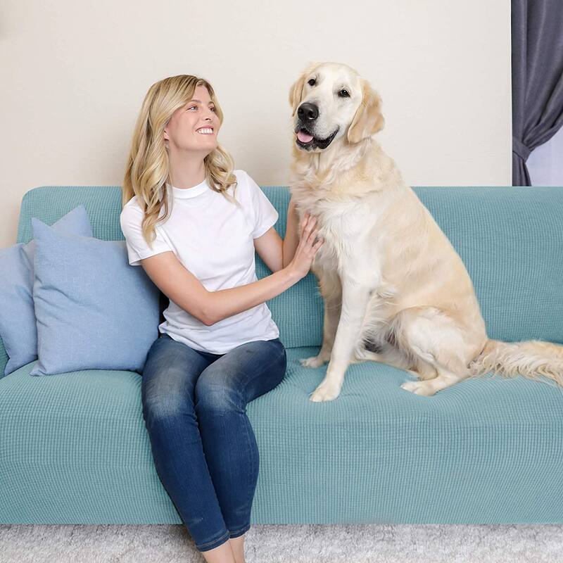Subrtex 1-Piece Sofa Cover Stretch Soft Couch Loveseat Slipcover