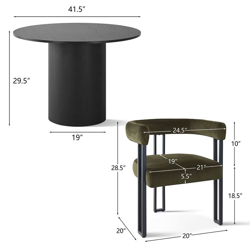 3-Piece Round Dining Table Sets