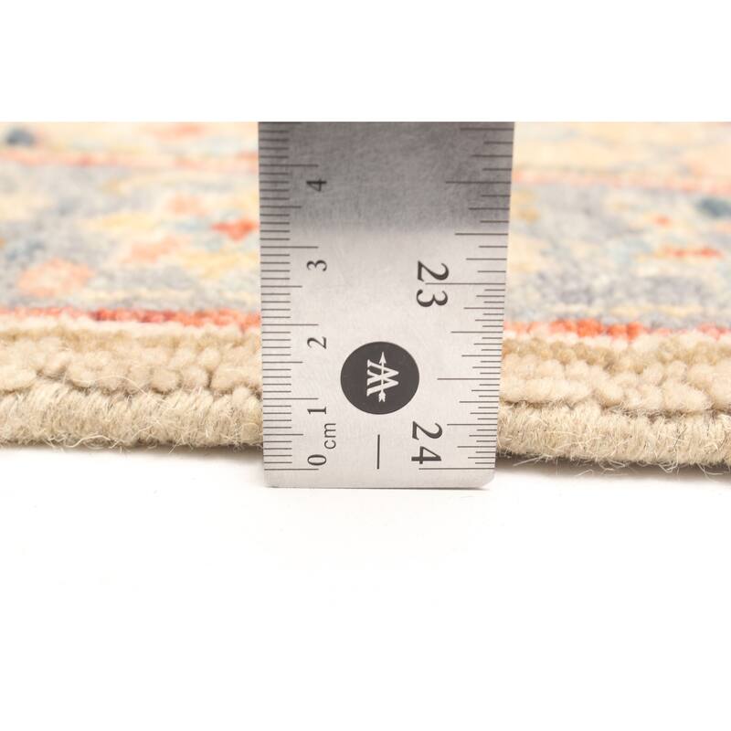 ECARPETGALLERY Hand-knotted Finest Oushak Tan Wool Rug - 2'2 x 4'4