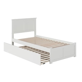 Madison Platform Bed with Footboard and Twin Trundle