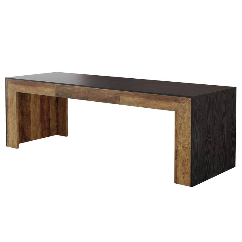 78.7-Inch Long Computer Desk for 2 People, Farmhouse Executive Desk