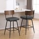preview thumbnail 113 of 136, 26"/29" Faux Leather Swivel Counter/Bar Stools Set of 2/3