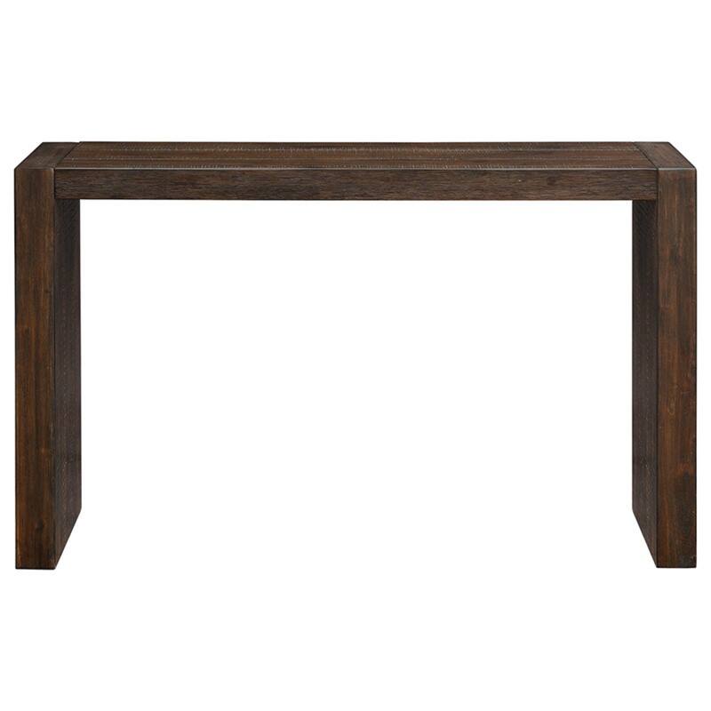 Roomfitters 64" Solid Wood Console Table, Narrow Entryway Sofa Table, Modern Counter Height Accent Table for Living Room, Brown
