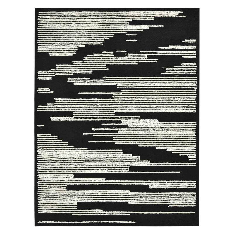 HomeRoots Abstract Lodge Rectangle Area Rug