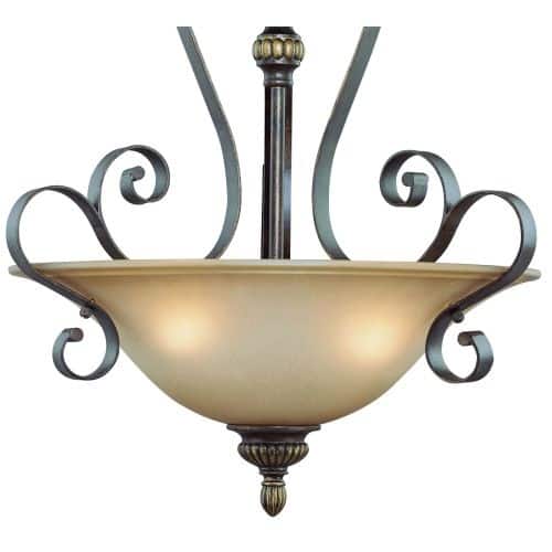 Jeremiah Lighting 26523 Kingsley 3 Light Bowl Shaped Indoor Jeremiah Lighting 26523 Kingsley 3