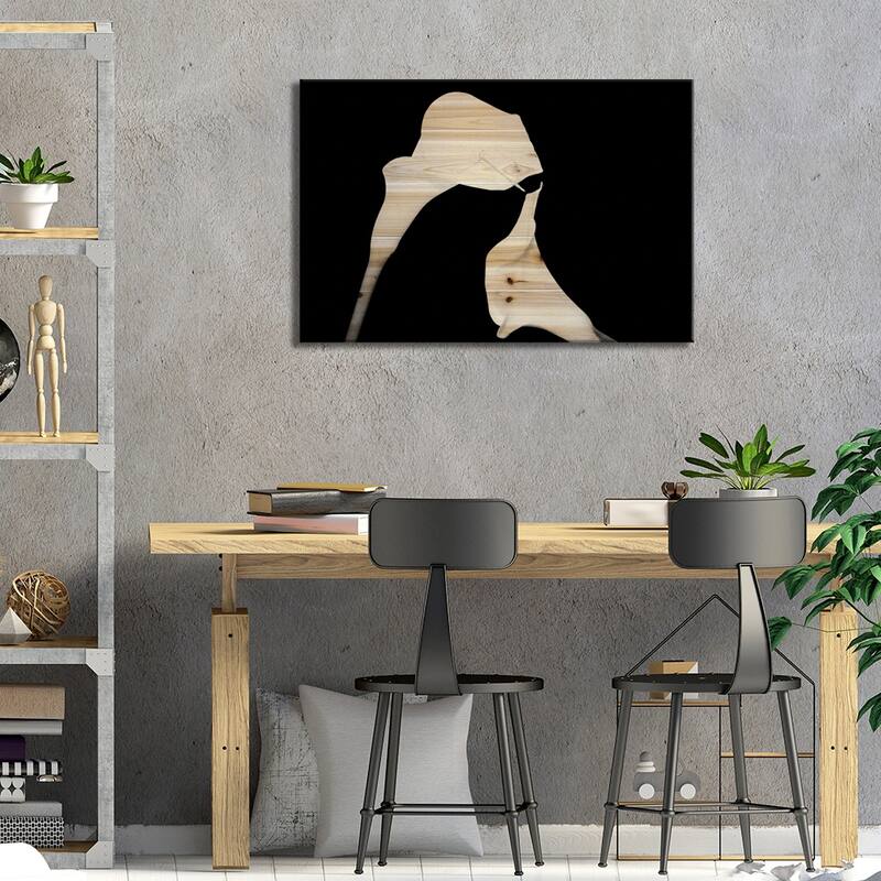Still Life Shot Of Pierced Calla Lily Flower II Print On Wood by Panoramic Images - Multi-Color