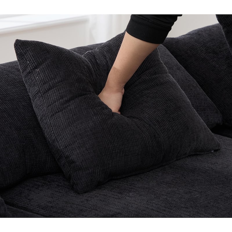 142" L Shaped Modular Sectional Sofa No Assembly