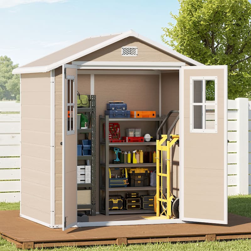 Moasis 6x4.4 Ft Resin Storage Shed
