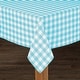 preview thumbnail 4 of 26, Fabstyles Country Check Cotton Tablecloth Aqua - 54X72