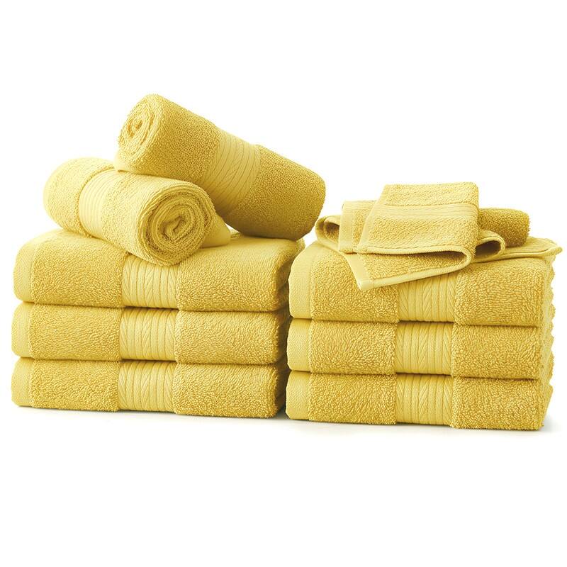 Luxurious Cotton 600GSM Soft Wash Cloths 12X12 Inch by Ample Decor - 10 Pcs