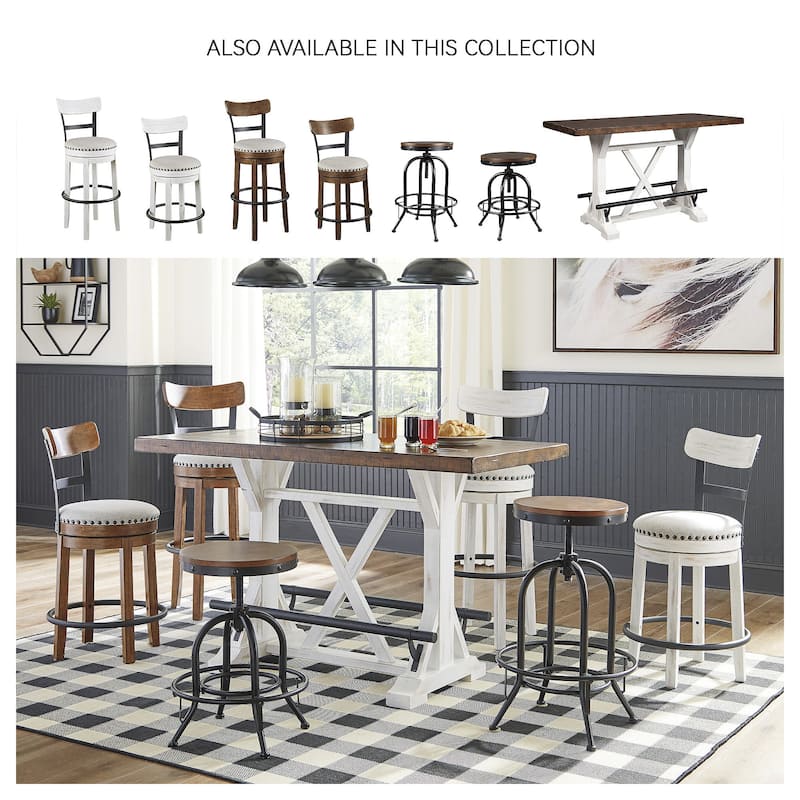 Signature Design by Ashley Lier Swivel Counter Height Stool (Set of 2)