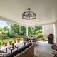 preview thumbnail 99 of 105, Caged Ceiling Fan with Light and Remote, 11.8–28 Inch Low Profile Fandelier, 6-Speed Quiet DC Motor, Black/Satin Nickel