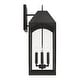 preview thumbnail 2 of 4, Burton Outdoor 4-light Black Large Wall Lantern w/ Clear Glass