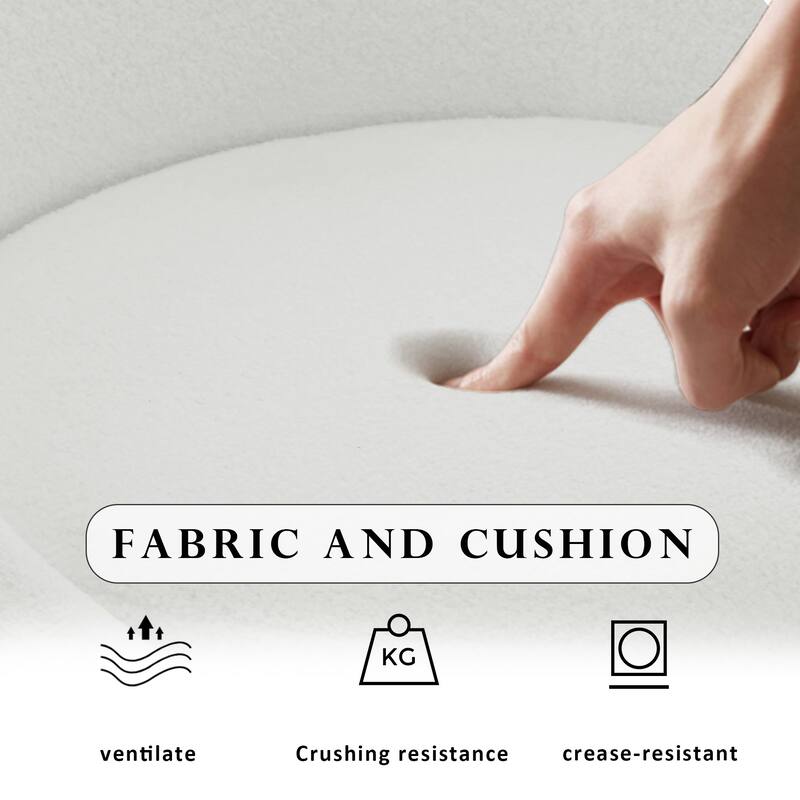 Modern Upholstered Swivel Barrel Chair Accent Lounge Chair