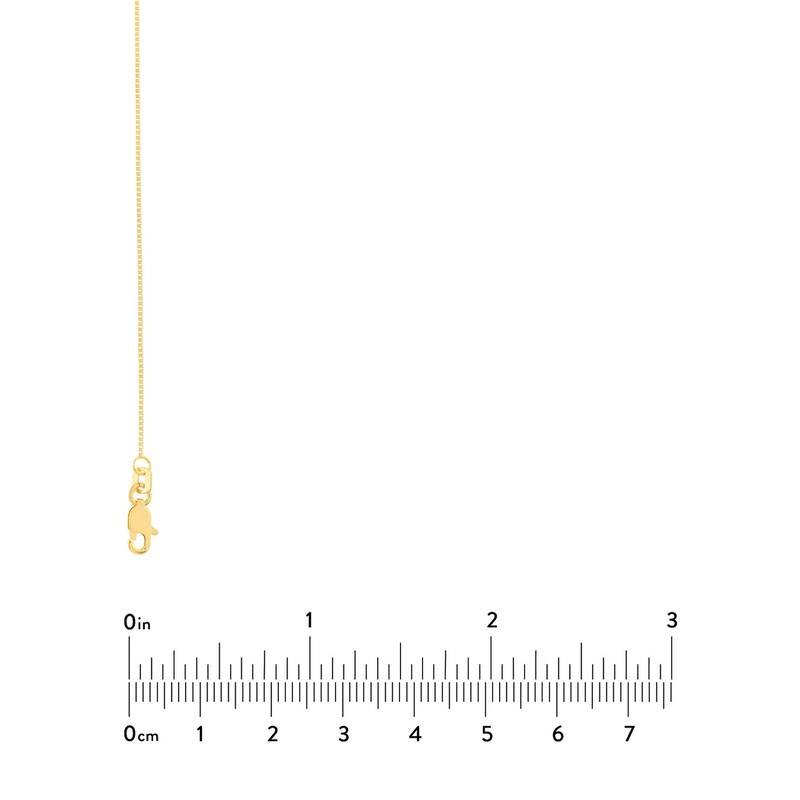 Curata 14k Yellow Gold 0.9mm Extendable Box Chain Necklace (Lobster), 16-18"