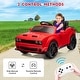 preview thumbnail 22 of 40, 12V Ride on Car, Licensed Dodge Challenger Kids' Electric Car