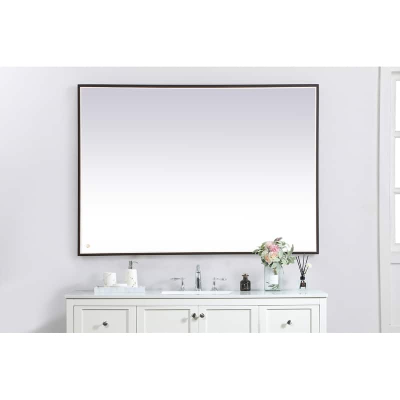 Indigo Home 42x60 inch LED mirror with adjustable color temperature