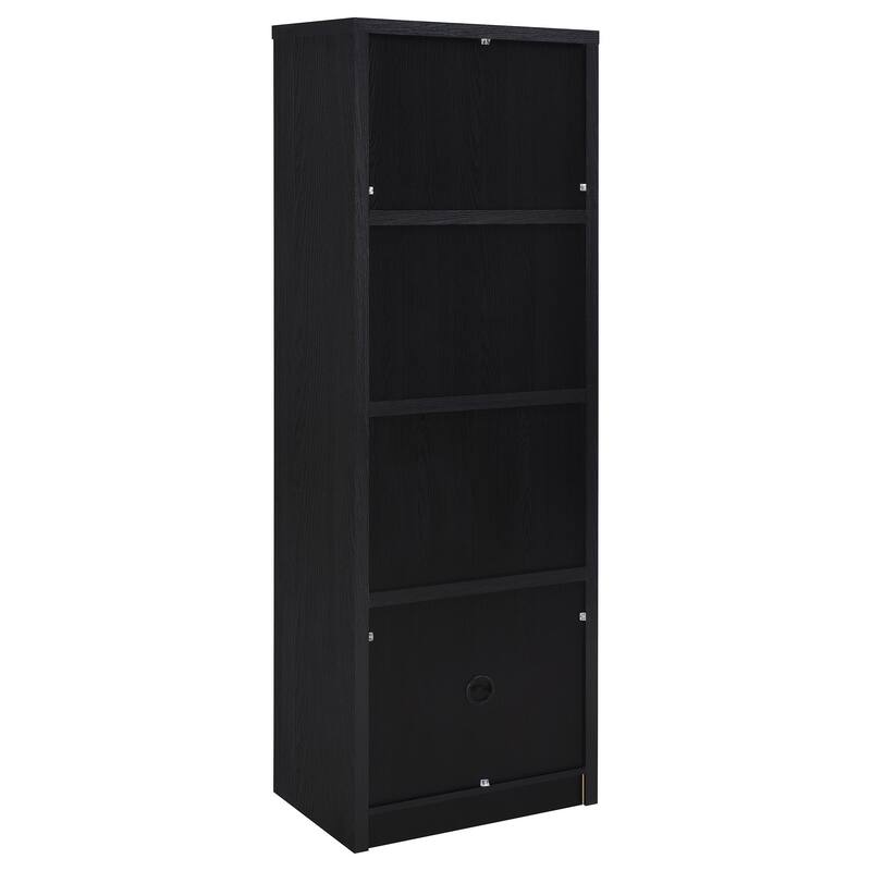 Sloat Black 3-shelf Media Tower Entertainment Pier