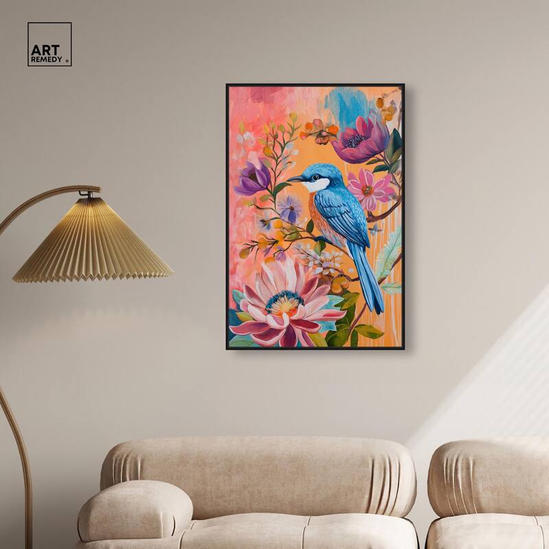 Spring Bird Canvas by Art Remedy