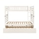 preview thumbnail 25 of 25, Twin Size Bunk Bed with Movable Trundle and Safety Rail in Pine Wood