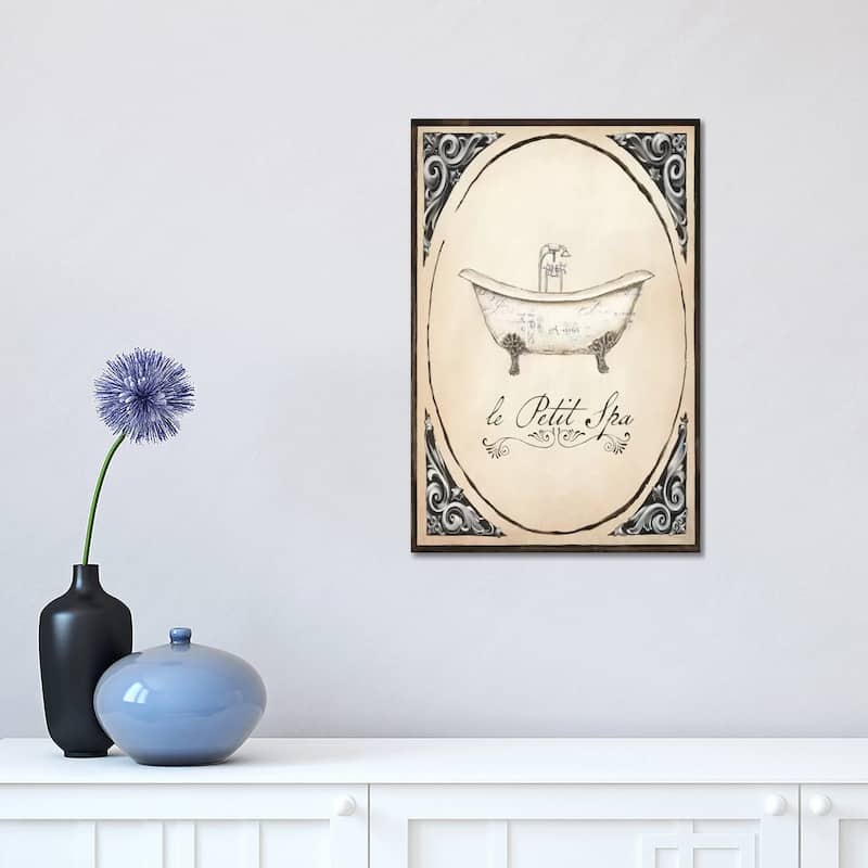 iCanvas "Le Petit Spa I" by Emily Adams Canvas Print - 18x12x1.5