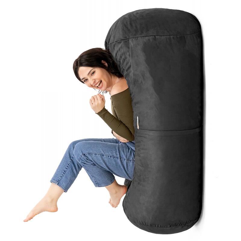 Rectangular Bean Bag Lounger - 4' - Black